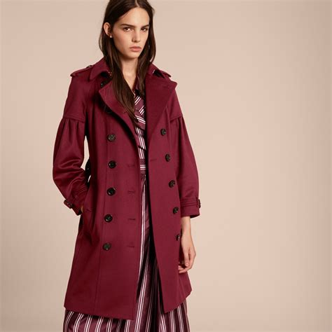 burberry trench coat burgundy